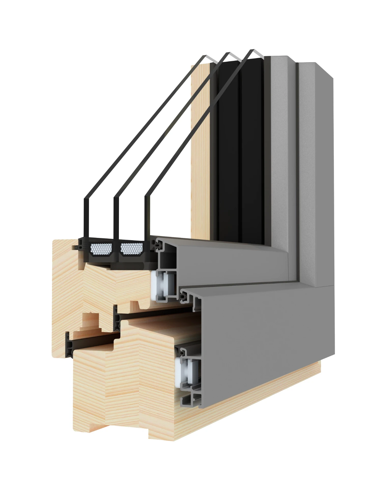 Holz-Alu Fensterprofil